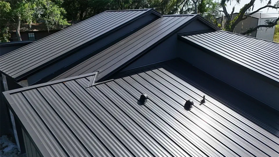 Picture of a metal residential roof